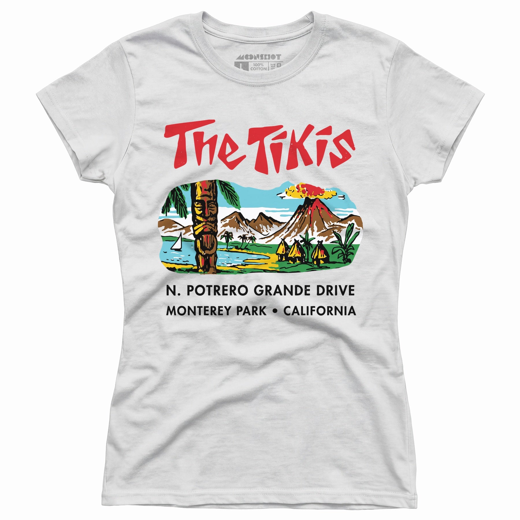 The Tikis - Monterey Park CA - Vintage Tiki Bar - Women's T-Shirt