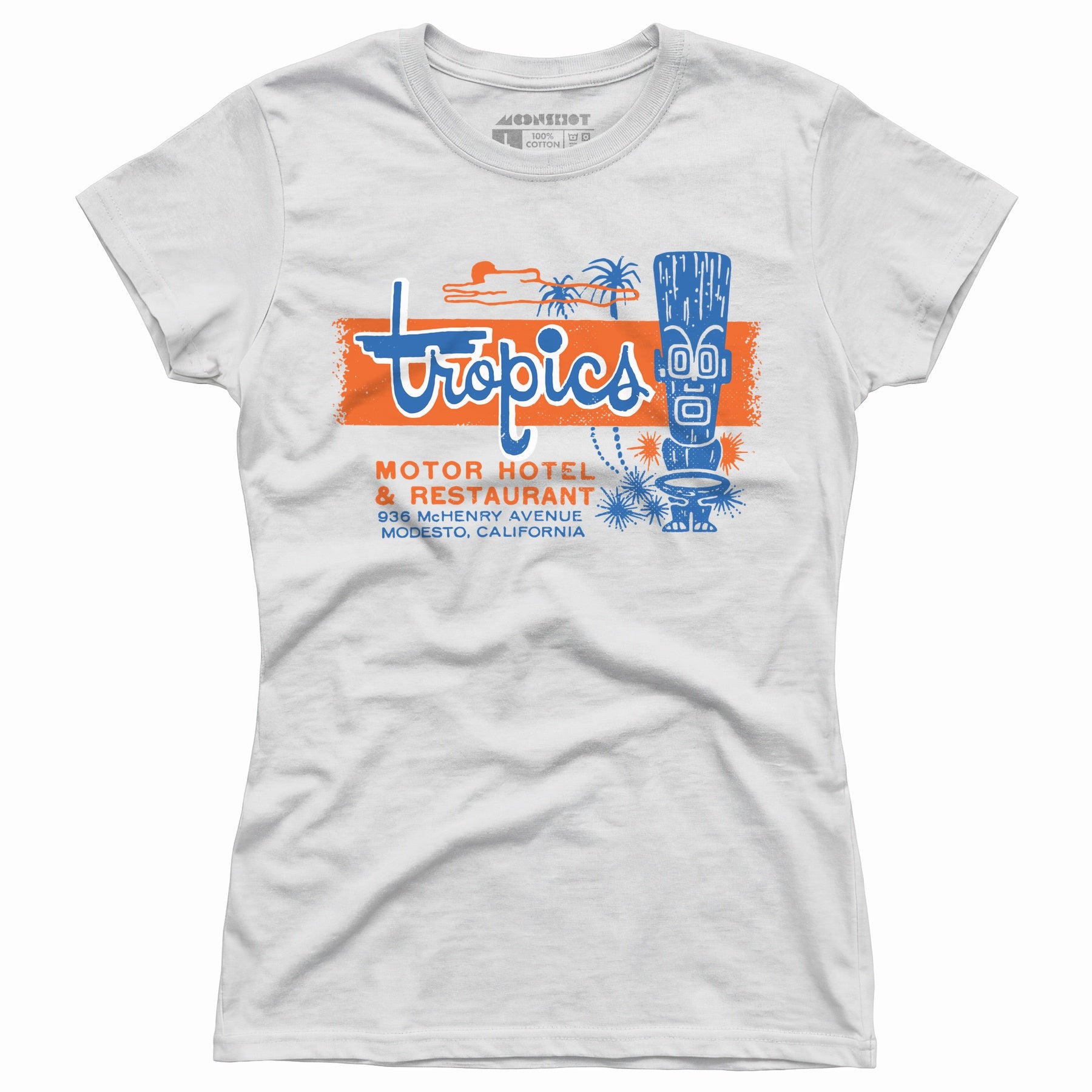 The Tropics - Modesto, CA - Vintage Tiki Bar - Women's T-Shirt