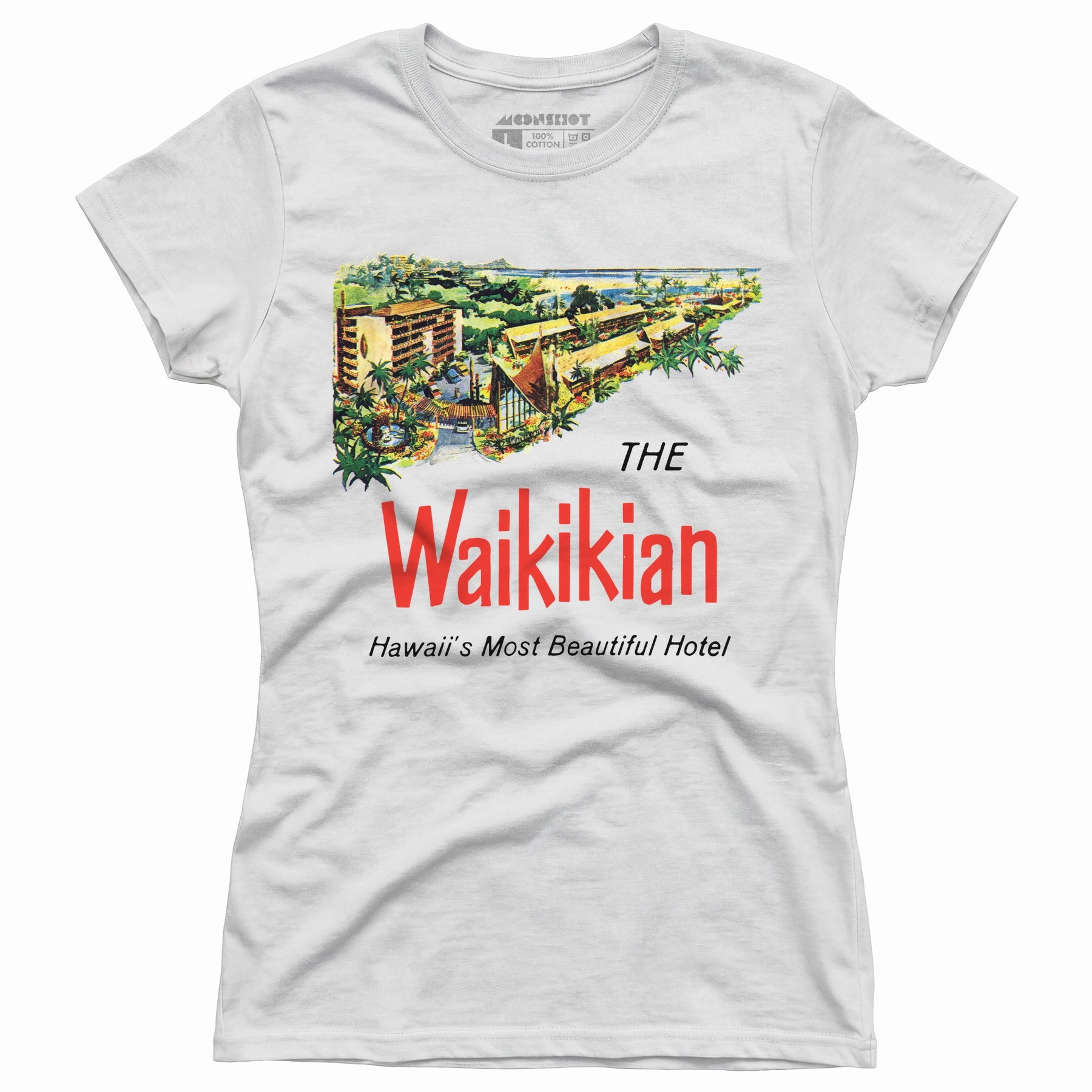 The Waikikian - Waikiki, HI - Vintage Hotel - Women's T-Shirt