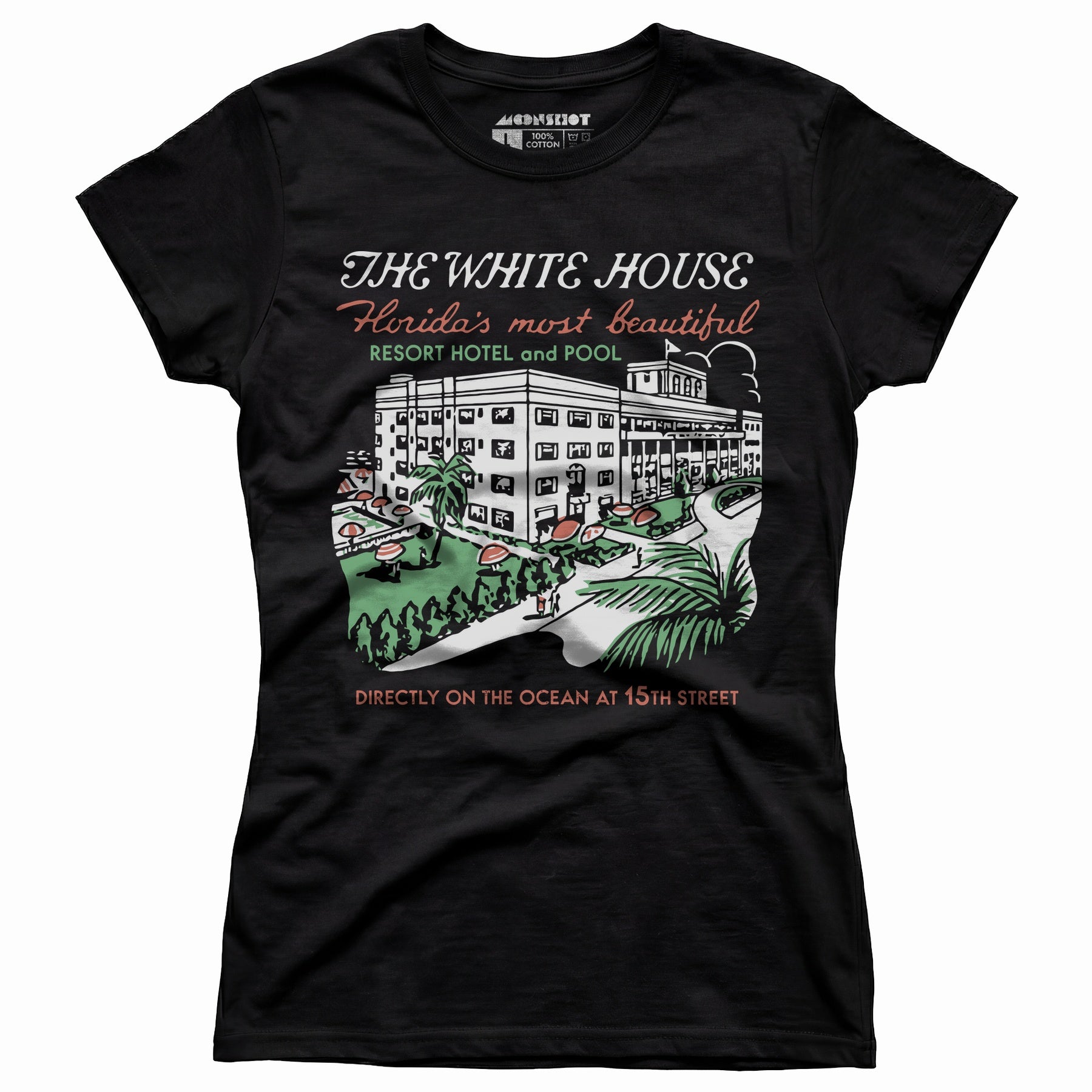 The White House - Miami, FL - Vintage Hotel - Women's T-Shirt