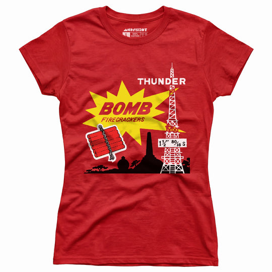 Thunder Bomb Retro Vintage Fireworks - Women's T-Shirt