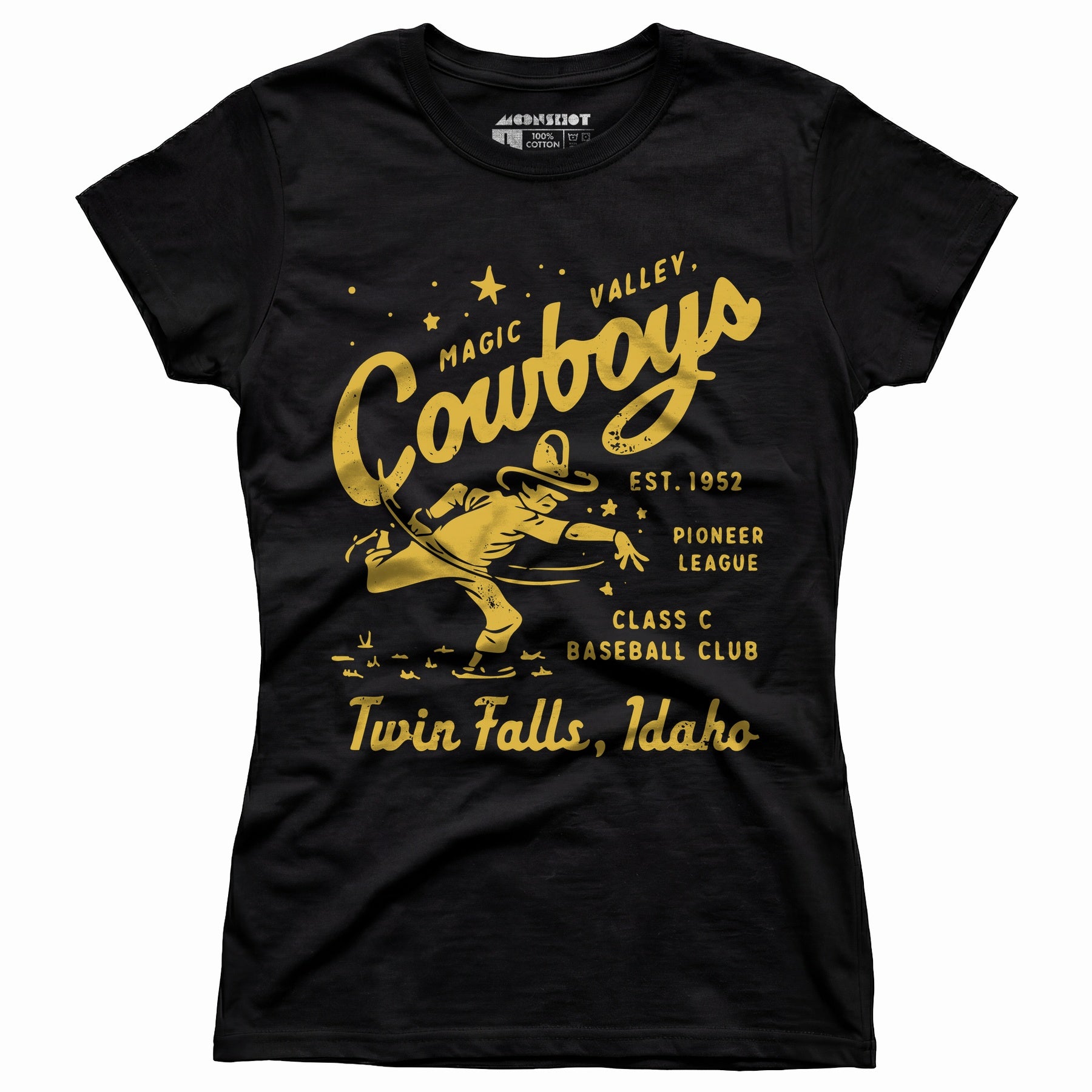 Twin Falls Magic Valley Cowboys - Idaho - Vintage Defunct Baseball Teams - Women's T-Shirt