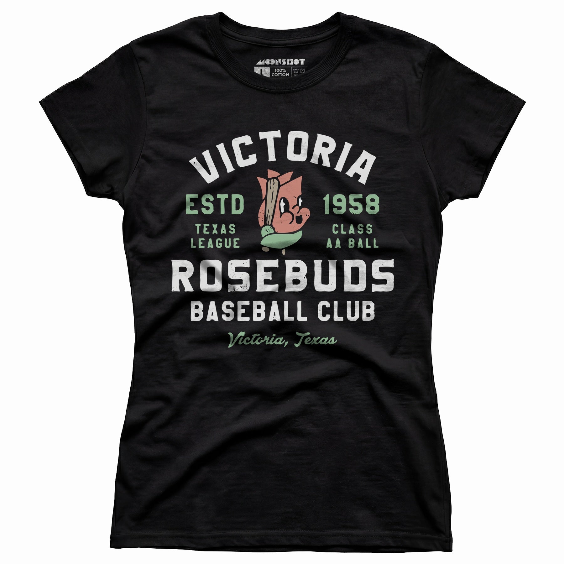 Victoria Rosebuds - Texas - Vintage Defunct Baseball Teams - Women's T-Shirt