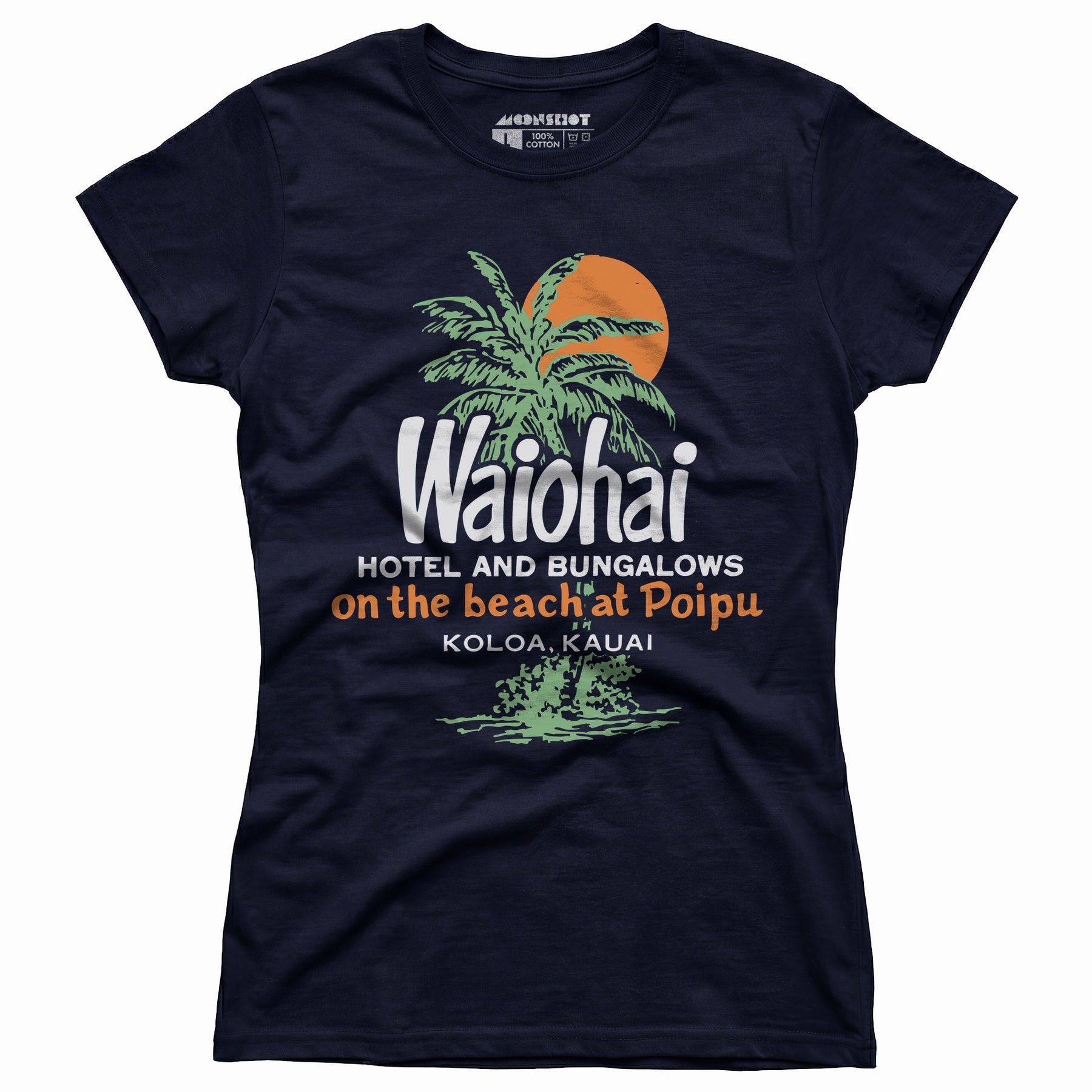 Waiohai Hotel and Bungalows - Kauai, Hawaii - Vintage - Women's T-Shirt