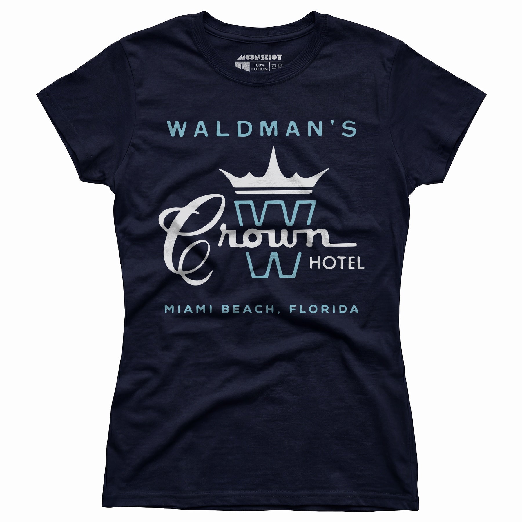 Waldman's Crown Hotel - Miami, FL - Vintage Hotel - Women's T-Shirt