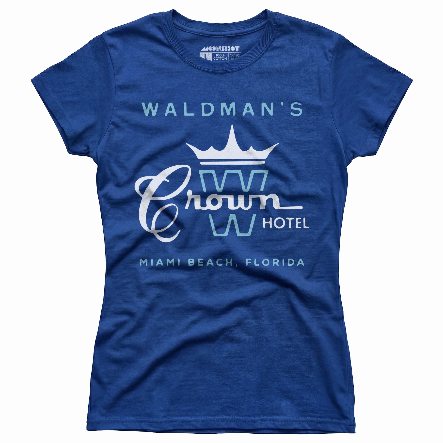 Waldman's Crown Hotel - Miami, FL - Vintage Hotel - Women's T-Shirt
