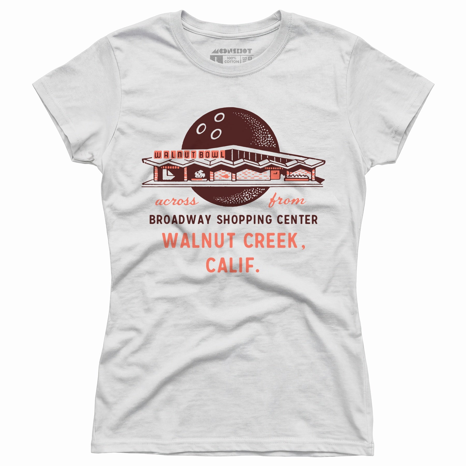 Walnut Bowl - Walnut Creek, CA - Vintage Bowling Alley - Women's T-Shirt