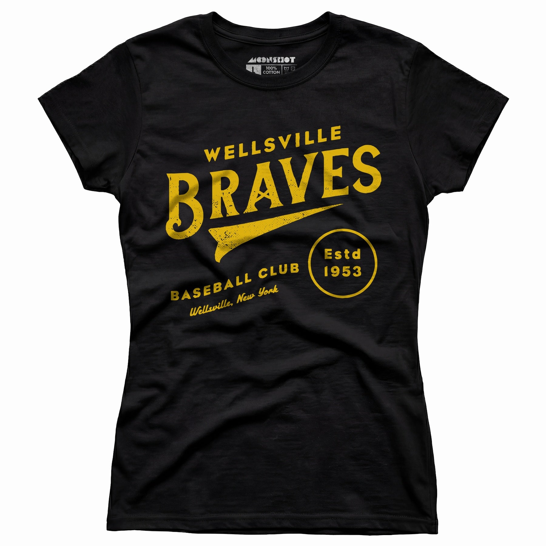 Wellsville Braves - New York - Vintage Defunct Baseball Teams - Women's T-Shirt