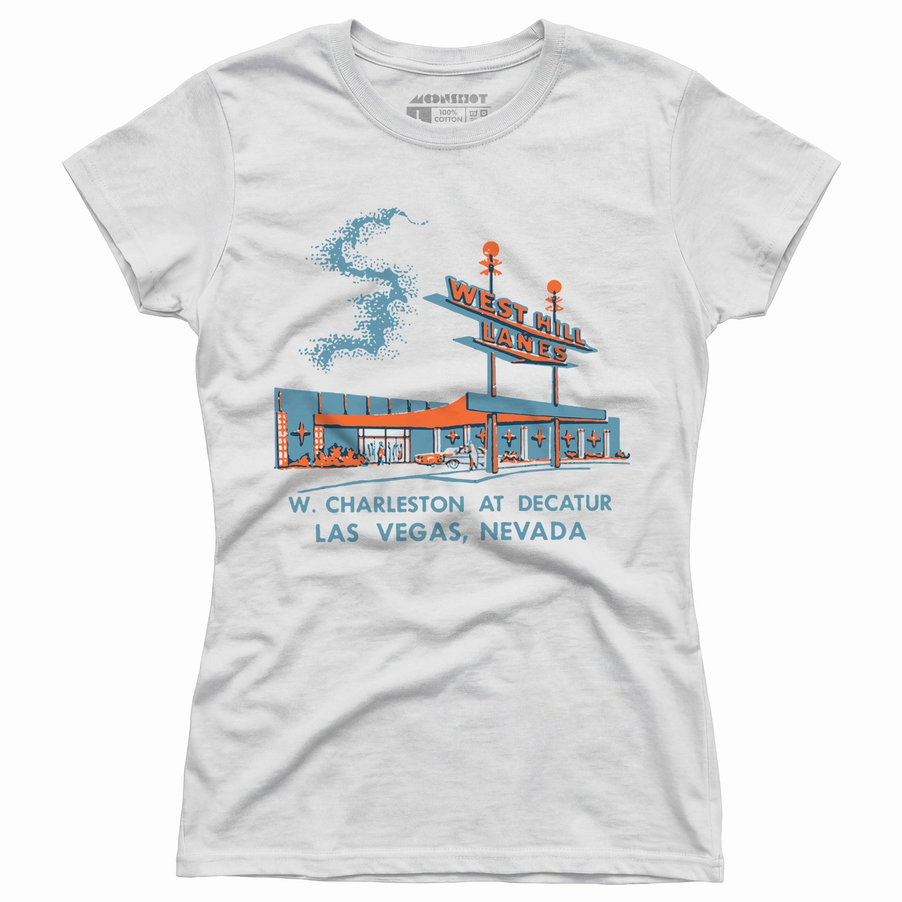 West Hill Lanes - Las Vegas, NV - Vintage Bowling Alley - Women's T-Shirt