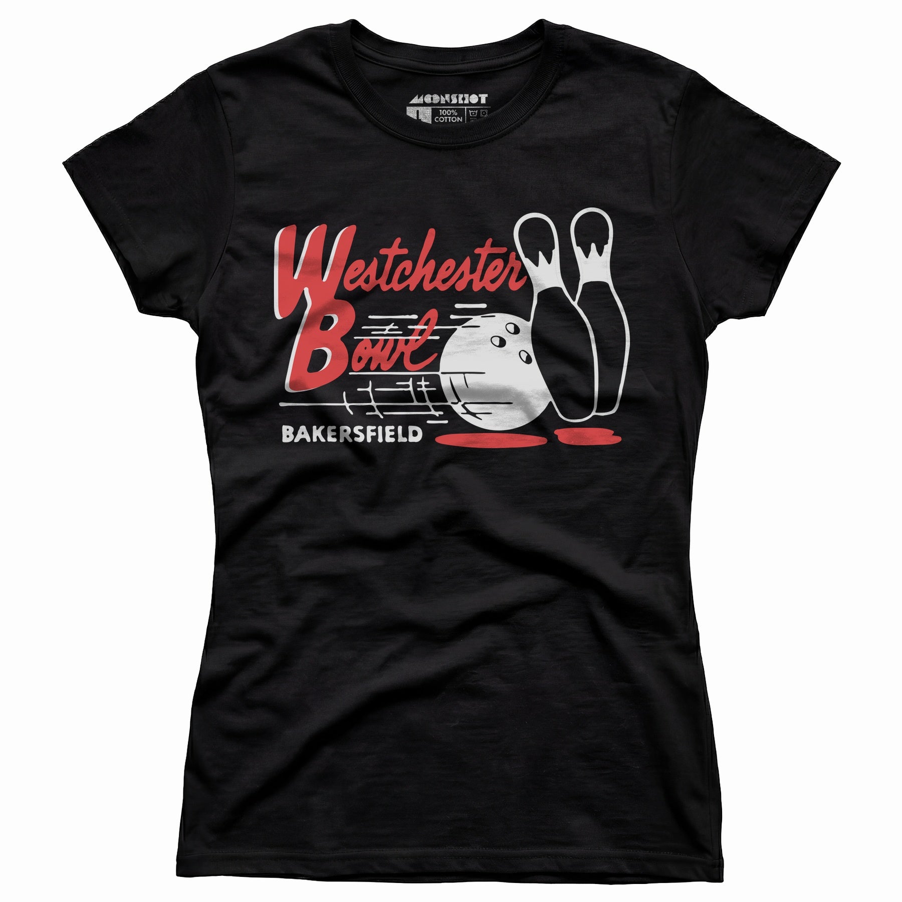 Westchester Bowl - Bakersfield, CA - Vintage Bowling Alley - Women's T-Shirt