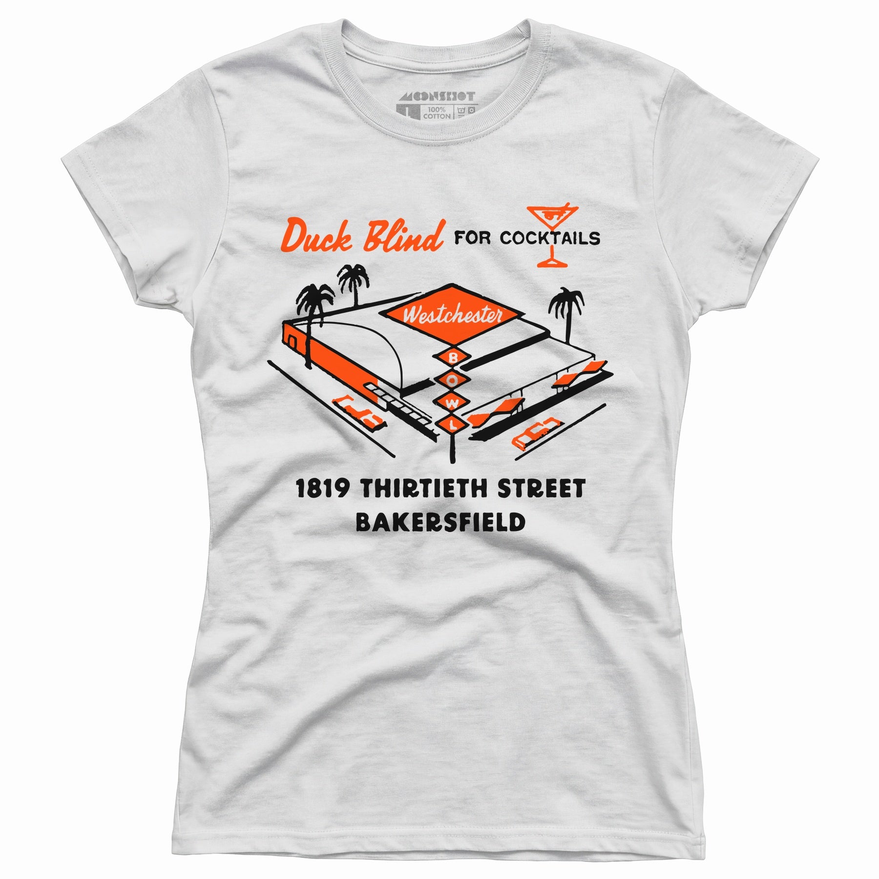 Westchester Bowl v2 - Bakersfield, CA - Vintage Bowling Alley - Women's T-Shirt