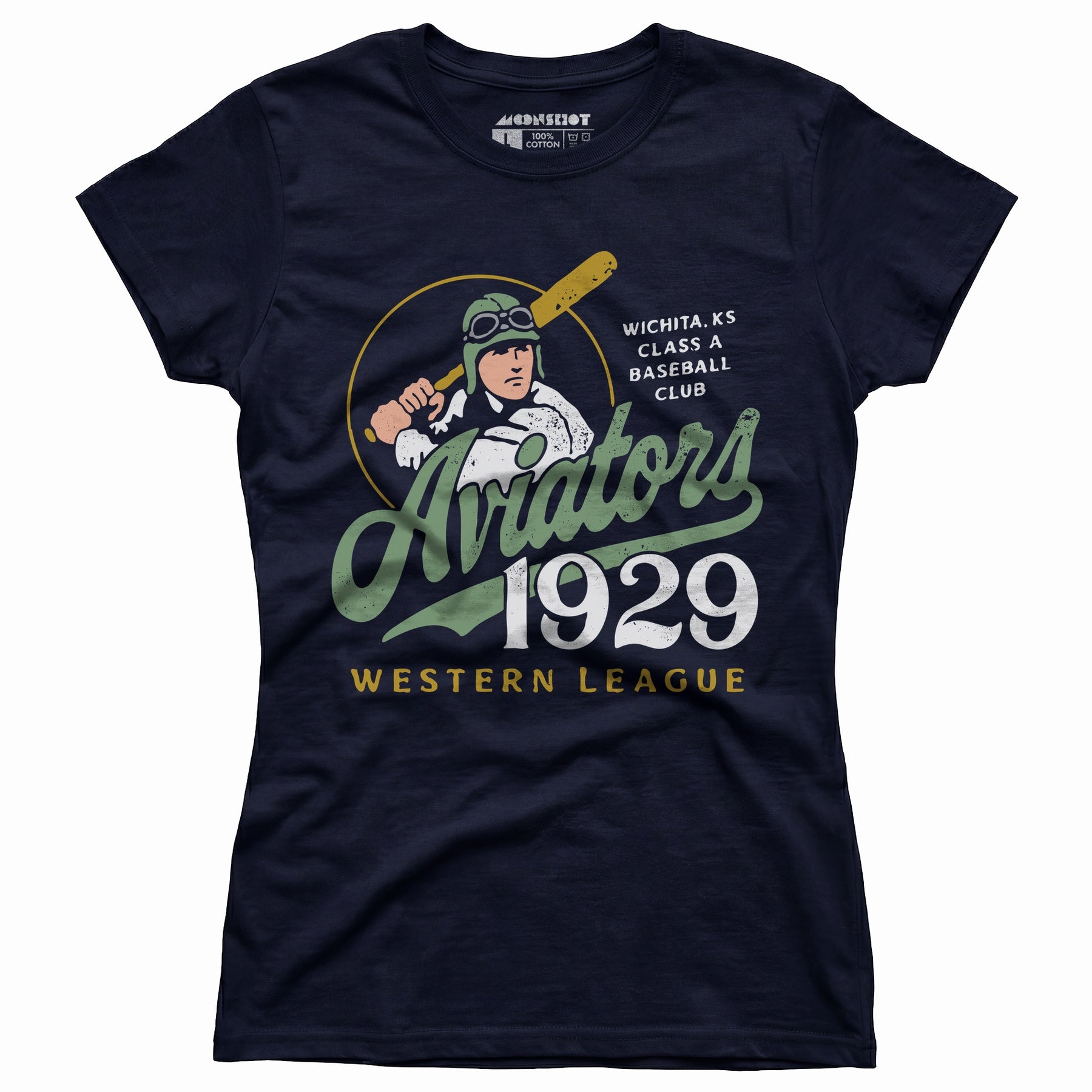 Wichita Aviators - Kansas - Vintage Defunct Baseball Teams - Women's T-Shirt
