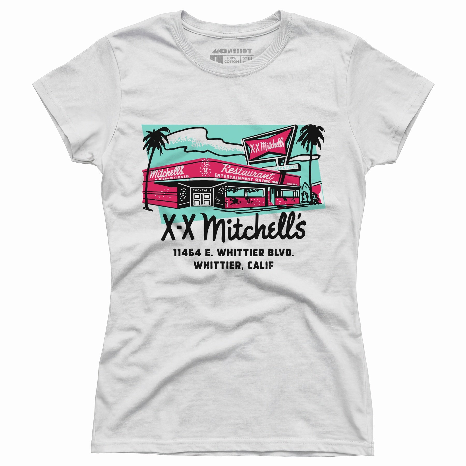 X-X Mitchell's - Whittier, CA - Vintage Restaurant - Women's T-Shirt