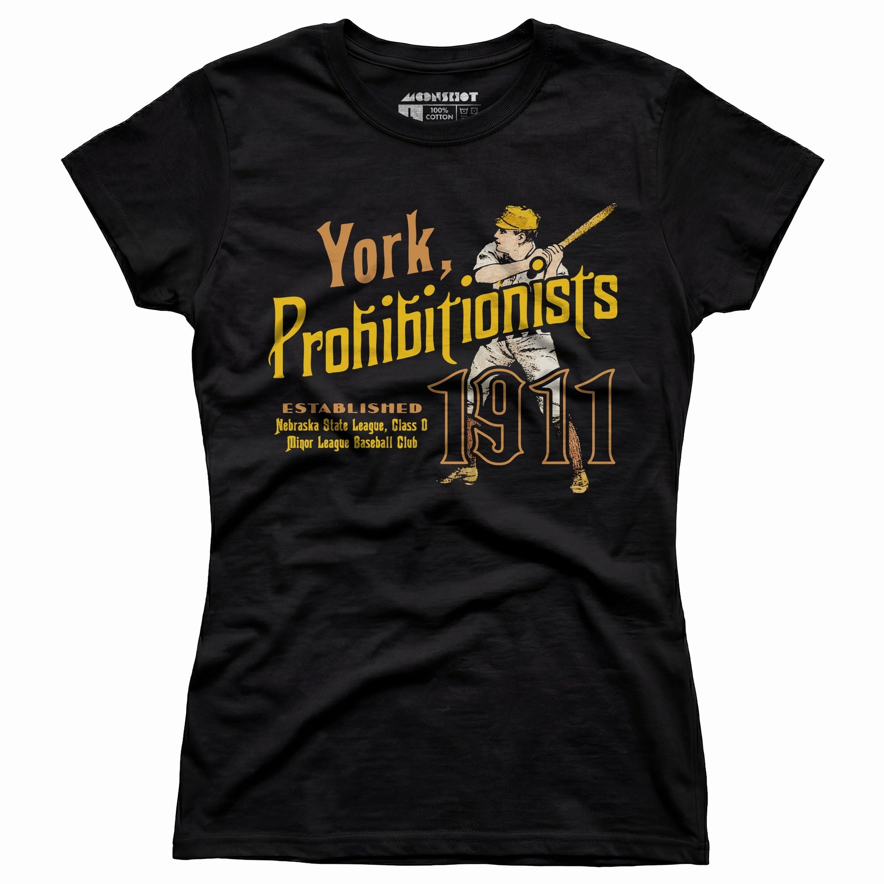 York Prohibitionists - Nebraska - Vintage Defunct Baseball Teams - Women's T-Shirt