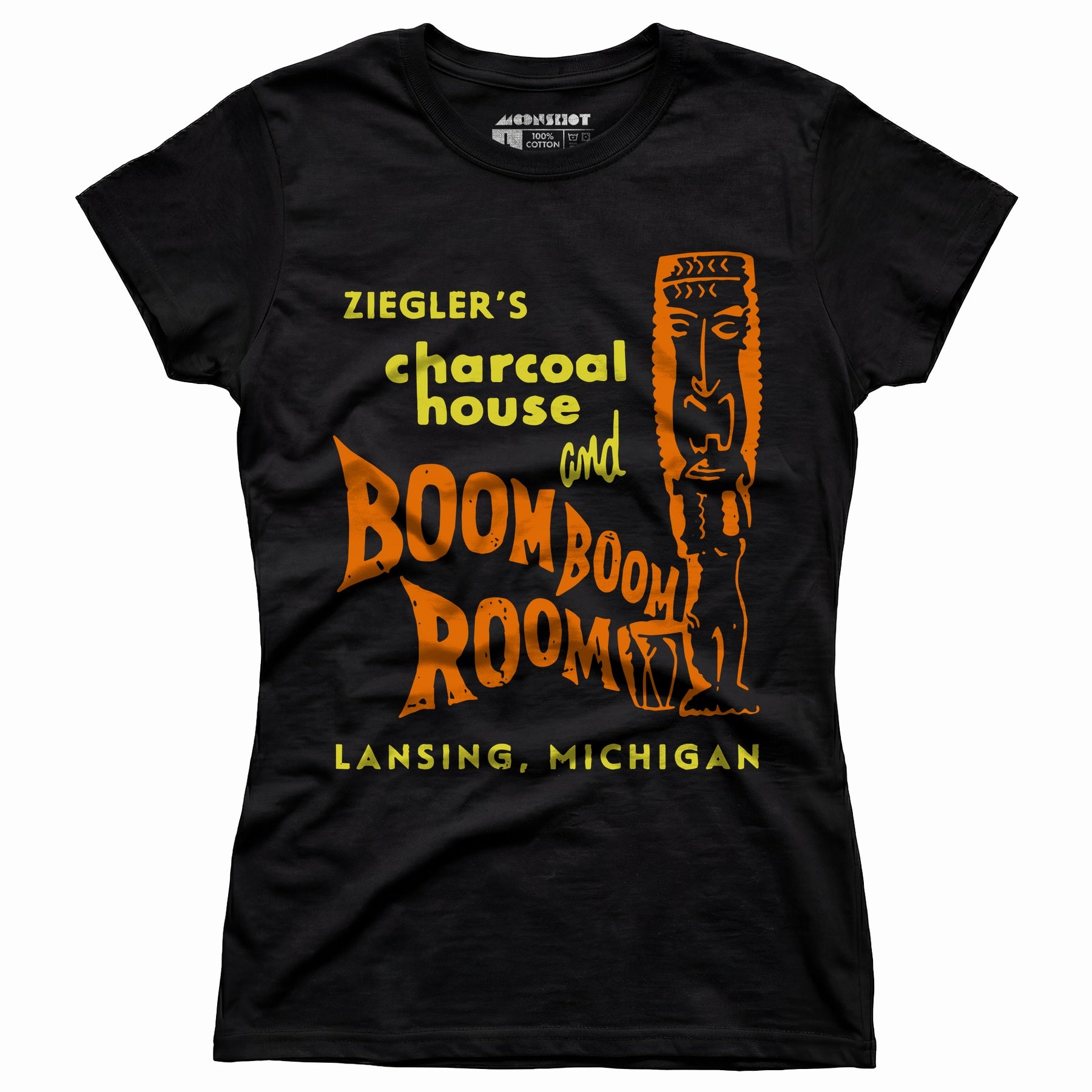 Ziegler's Charcoal House & Boom Boom Room - Lansing, MI - Vintage Tiki Bar - Women's T-Shirt