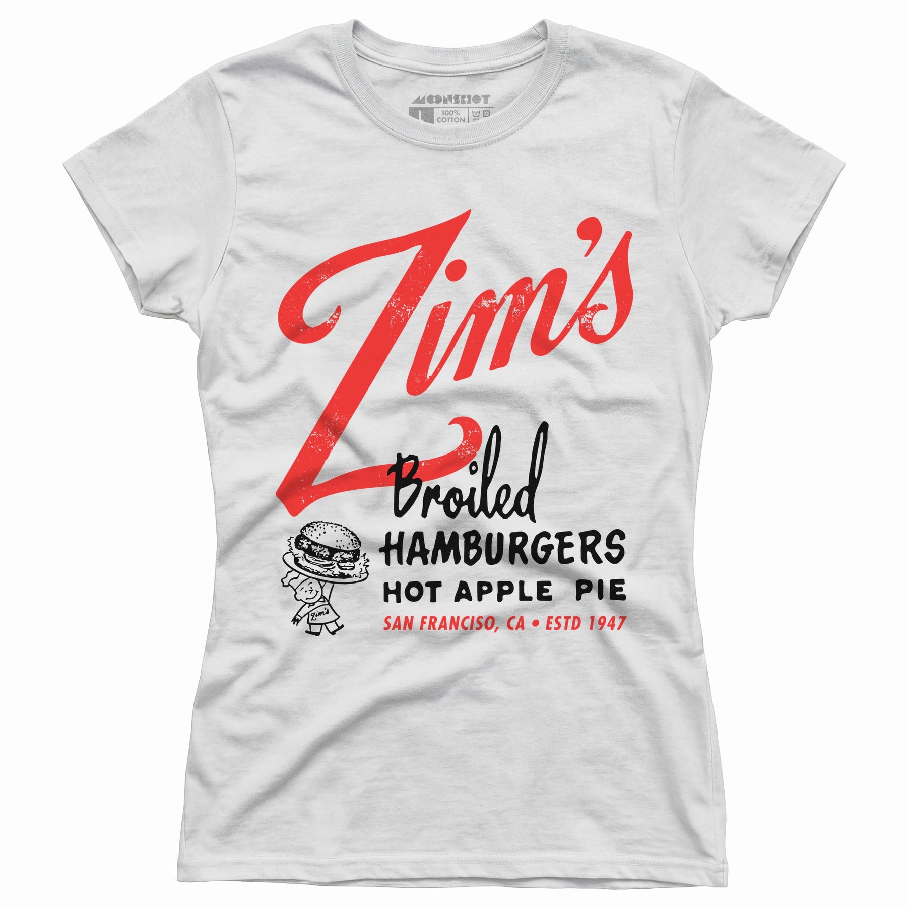 Zim's Hamburgers v1 - San Francisco, CA - Vintage Restaurant - Women's T-Shirt