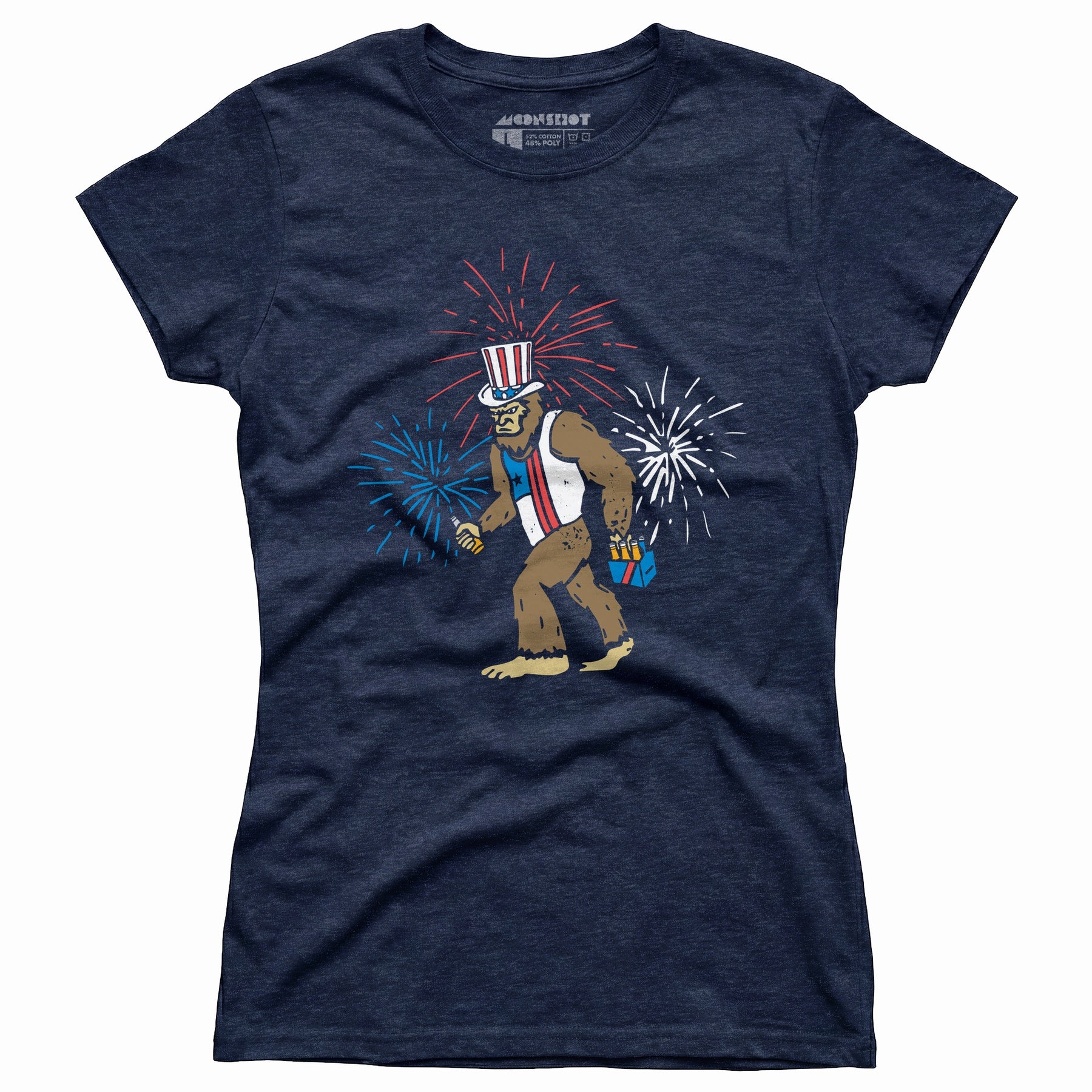 4th of July Bigfoot - Women's T-Shirt