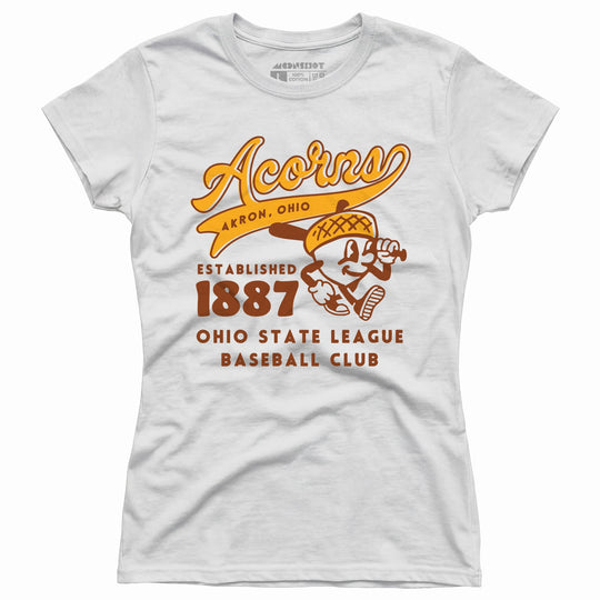 Akron Acorns - Ohio - Vintage Defunct Baseball Teams - Women's T-Shirt