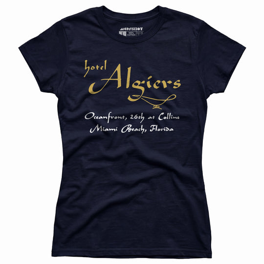 Algiers Hotel - Miami Beach, FL - Vintage Hotel - Women's T-Shirt