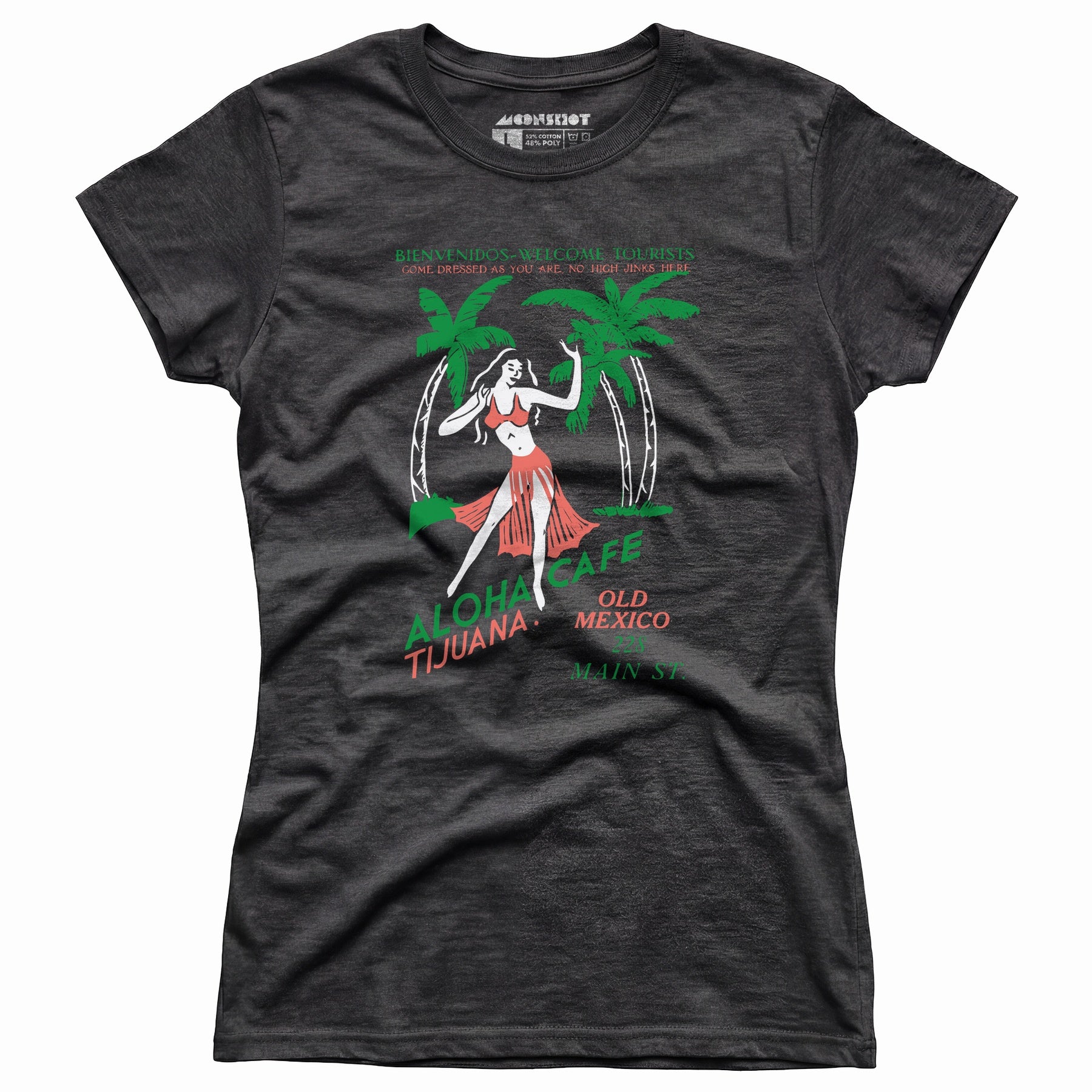 Aloha Cafe - Tijuana, Mexico - Vintage Tiki Bar - Women's T-Shirt