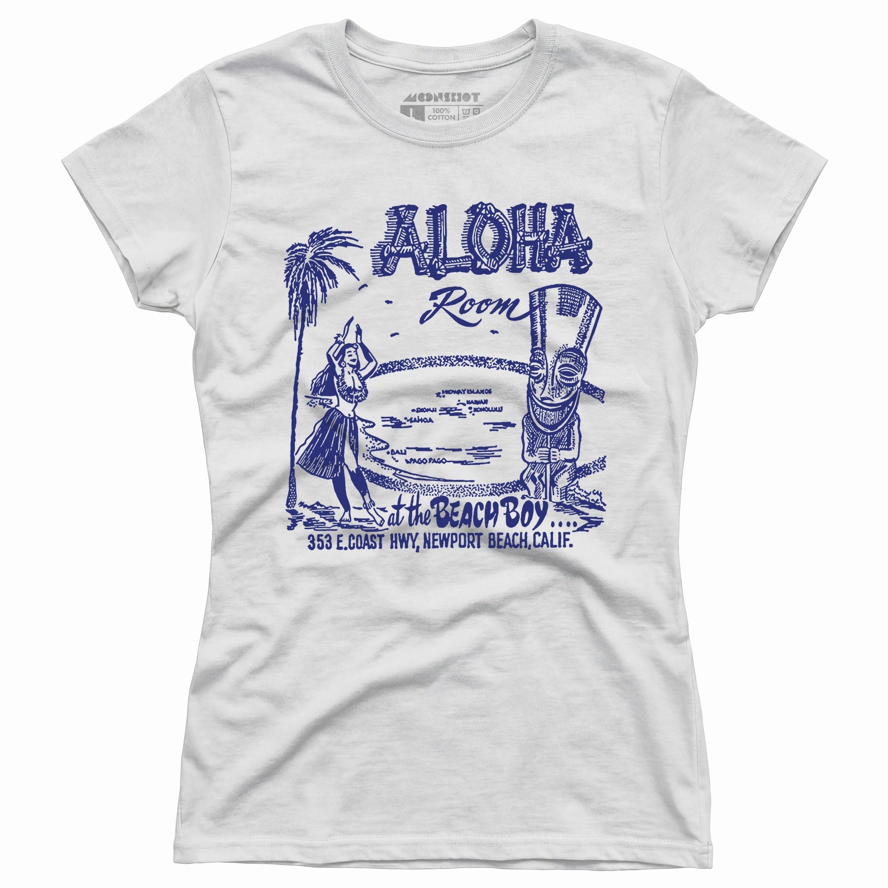 Aloha Room - Newport Beach, CA - Vintage Tiki Bar - Women's T-Shirt