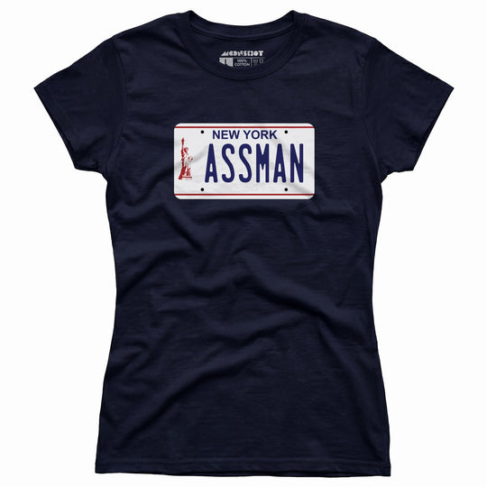 Assman New York License Plate - Women's T-Shirt