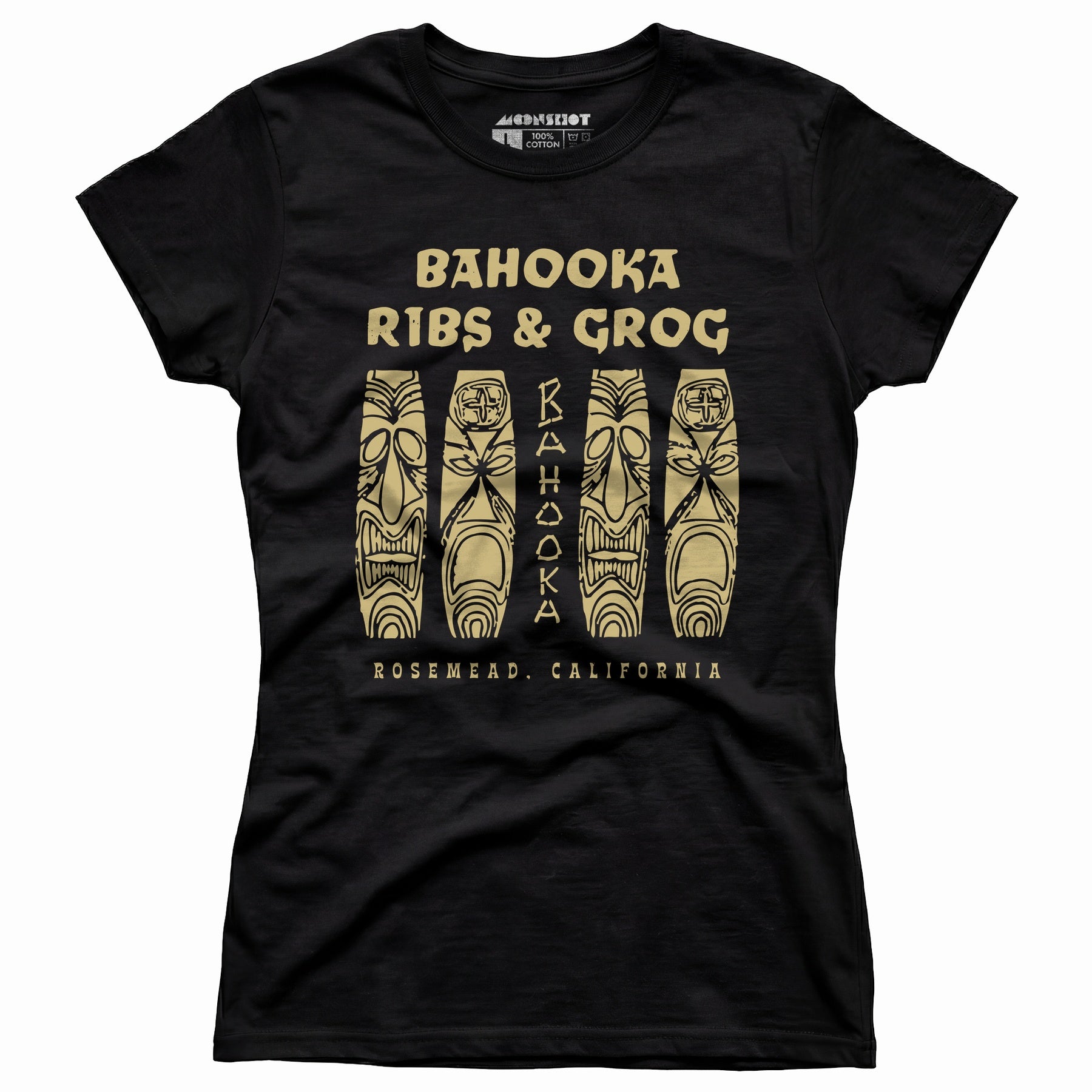 Bahooka Ribs & Grog - Rosemead, CA - Vintage Tiki Bar - Women's T-Shirt