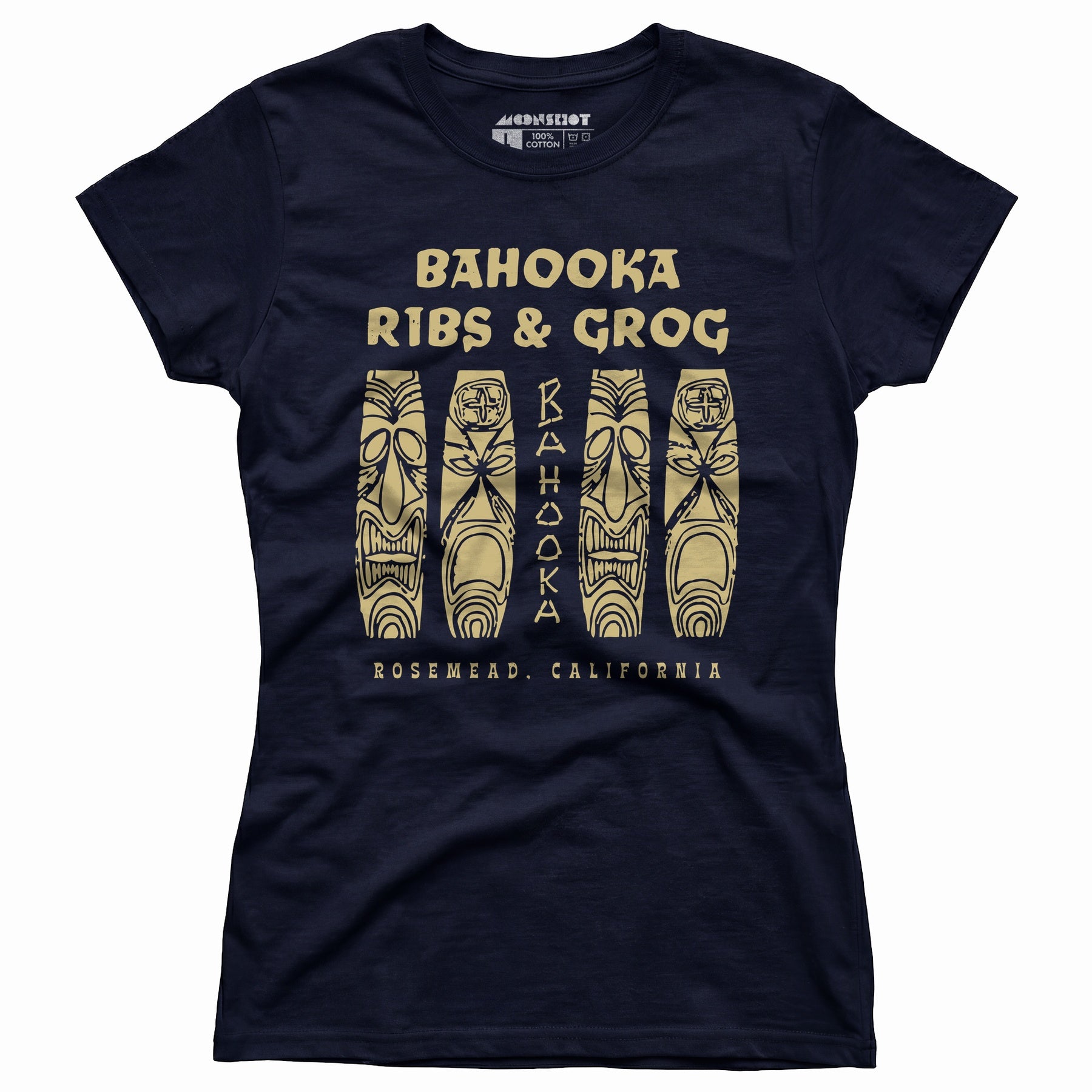 Bahooka Ribs & Grog - Rosemead, CA - Vintage Tiki Bar - Women's T-Shirt