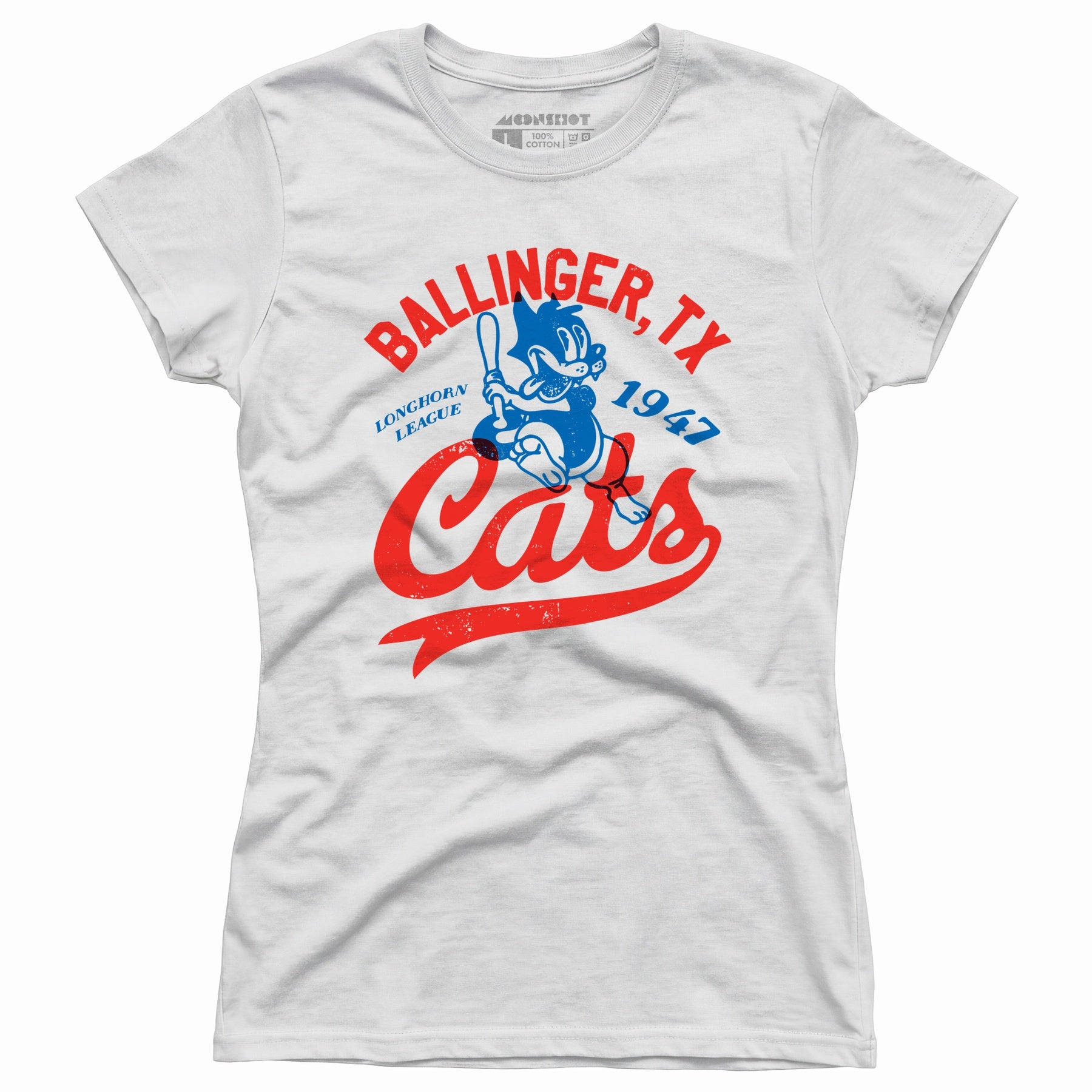 Ballinger Cats - Texas - Vintage Defunct Baseball Teams - Women's T-Shirt