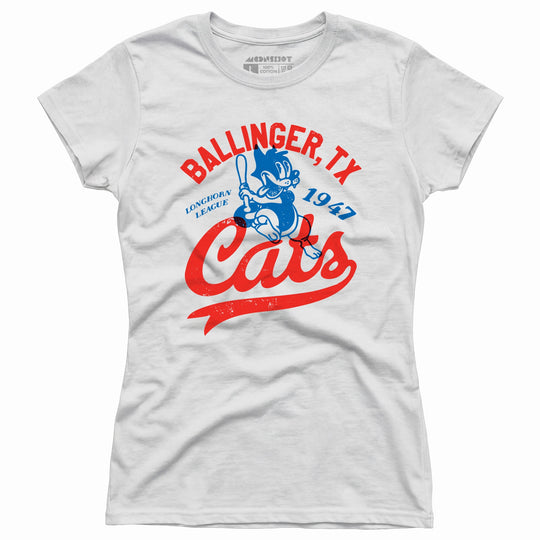 Ballinger Cats - Texas - Vintage Defunct Baseball Teams - Women's T-Shirt