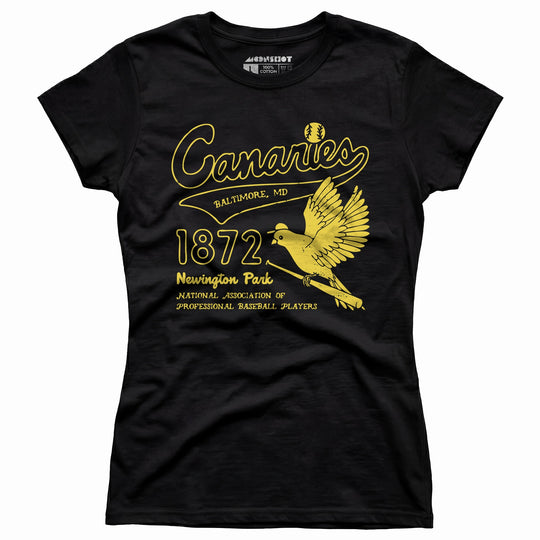 Baltimore Canaries - Maryland - Vintage Defunct Baseball Teams - Women's T-Shirt