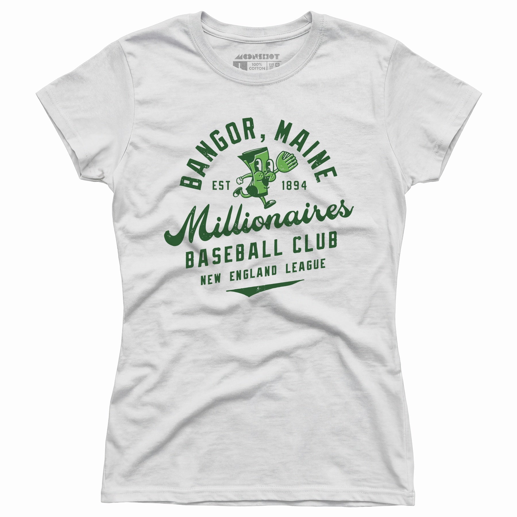 Bangor Millionaires - Maine - Vintage Defunct Baseball Teams - Women's T-Shirt