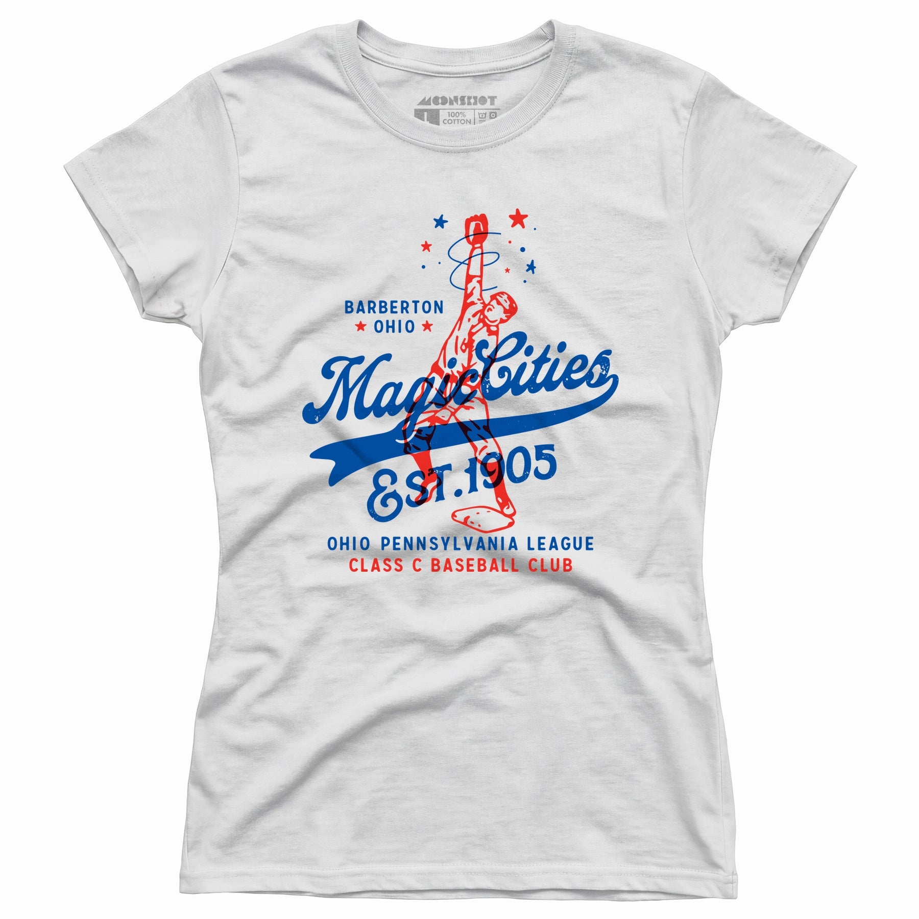 Barberton Magic Cities - Ohio - Vintage Defunct Baseball Teams - Women's T-Shirt