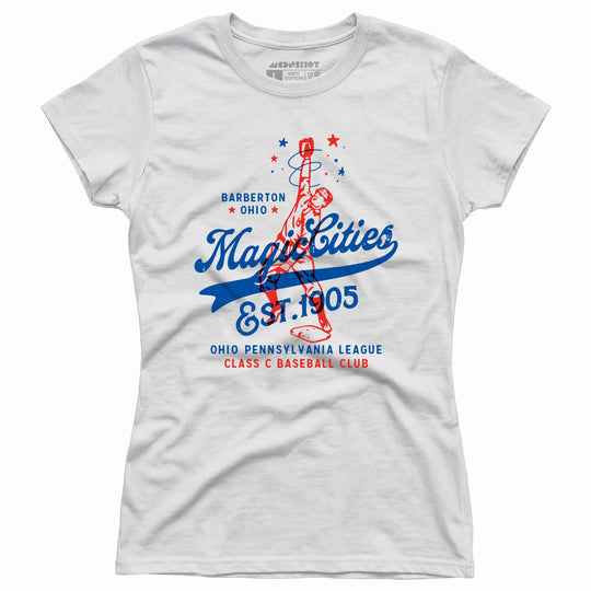 Barberton Magic Cities - Ohio - Vintage Defunct Baseball Teams - Women's T-Shirt