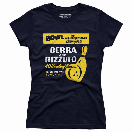Berra and Rizzuto - Clifton, NJ - Vintage Bowling Alley - Women's T-Shirt