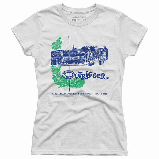 Billingsley's Outrigger v2 - Laguna Beach, CA - Vintage Tiki Bar - Women's T-Shirt