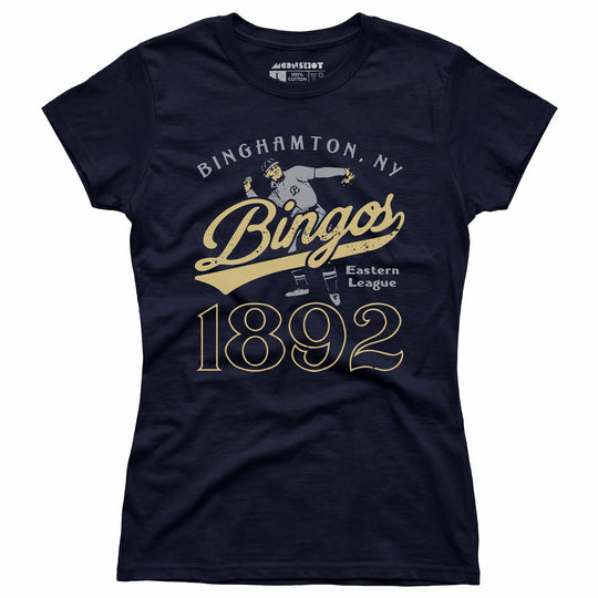 Binghamton Bingos - New York - Vintage Defunct Baseball Teams - Women's T-Shirt