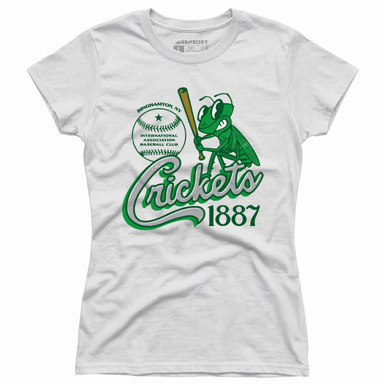 Binghamton Crickets - New York - Vintage Defunct Baseball Teams - Women's T-Shirt
