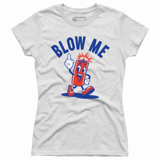 Blow Me - Firework Print - Women's T-Shirt