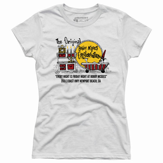 Bobby McGee's - Newport Beach, CA - Vintage Restaurant - Women's T-Shirt