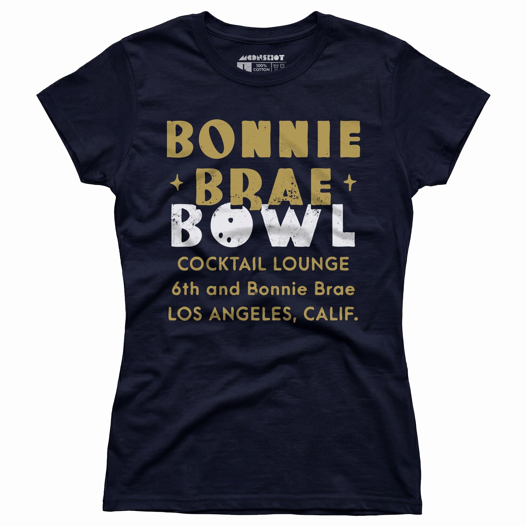 Bonnie Brae Bowl - Los Angeles, CA - Vintage Bowling Alley - Women's T-Shirt