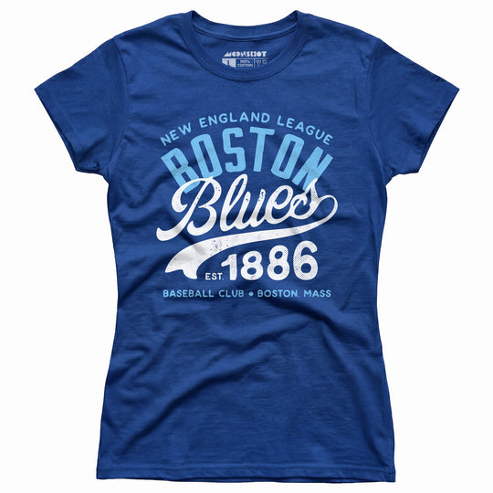 Boston Blues - Massachusetts - Vintage Defunct Baseball Teams - Women's T-Shirt