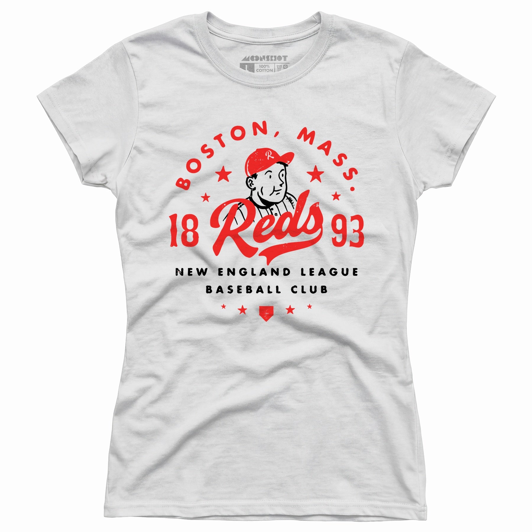 Boston Reds - Massachusetts - Vintage Defunct Baseball Teams - Women's T-Shirt