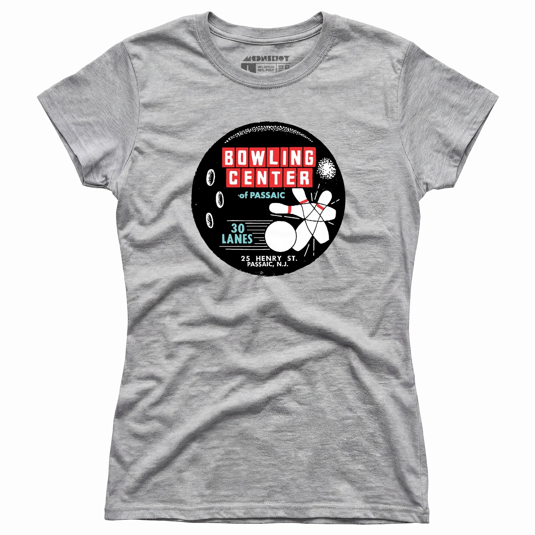 Bowling Center of Passaic - Passaic, NJ - Vintage Bowling Alley - Women's T-Shirt