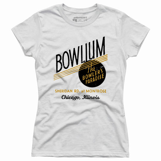 Bowlium - Chicago, IL - Vintage Bowling Alley - Women's T-Shirt