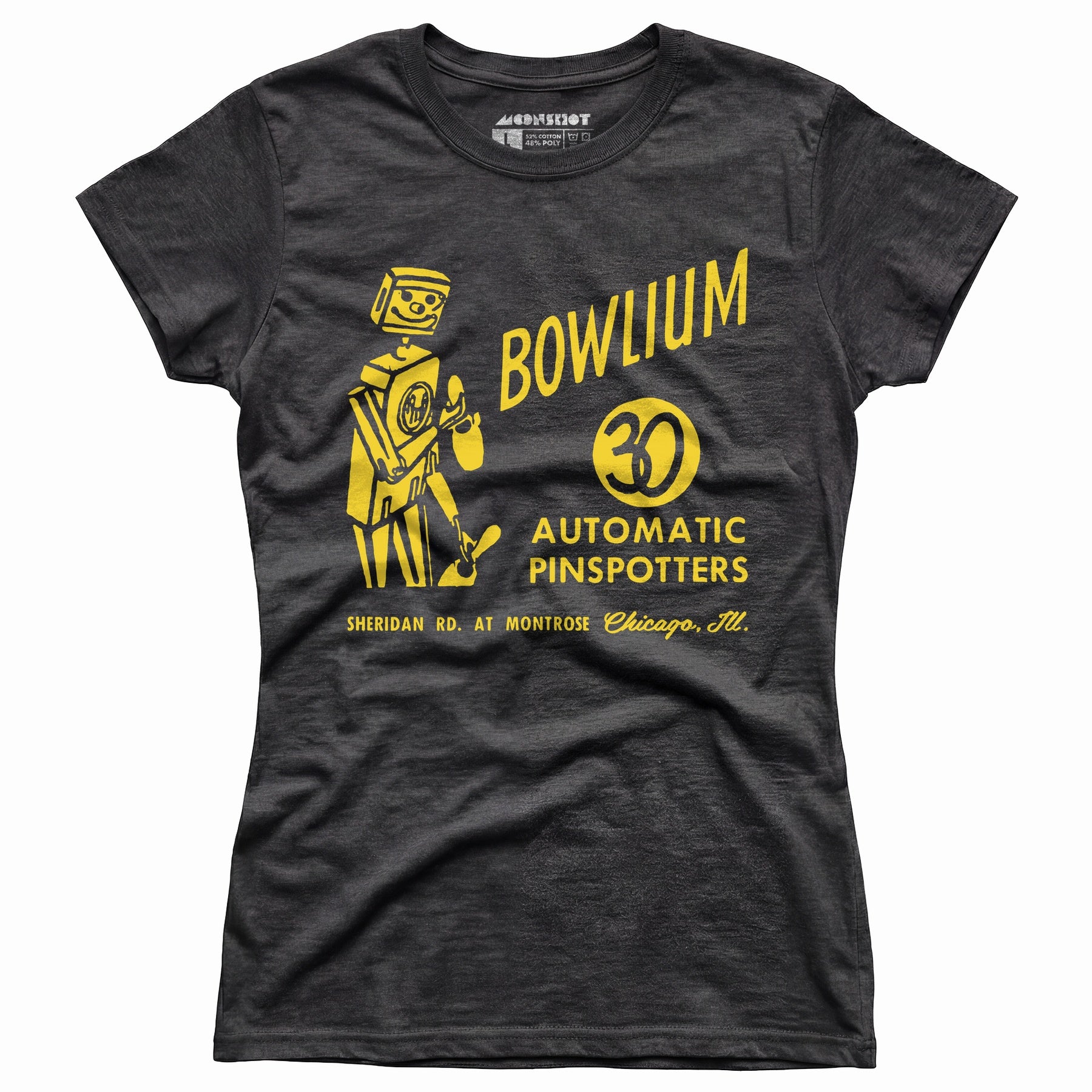 Bowlium v2 - Chicago, IL - Vintage Bowling Alley - Women's T-Shirt