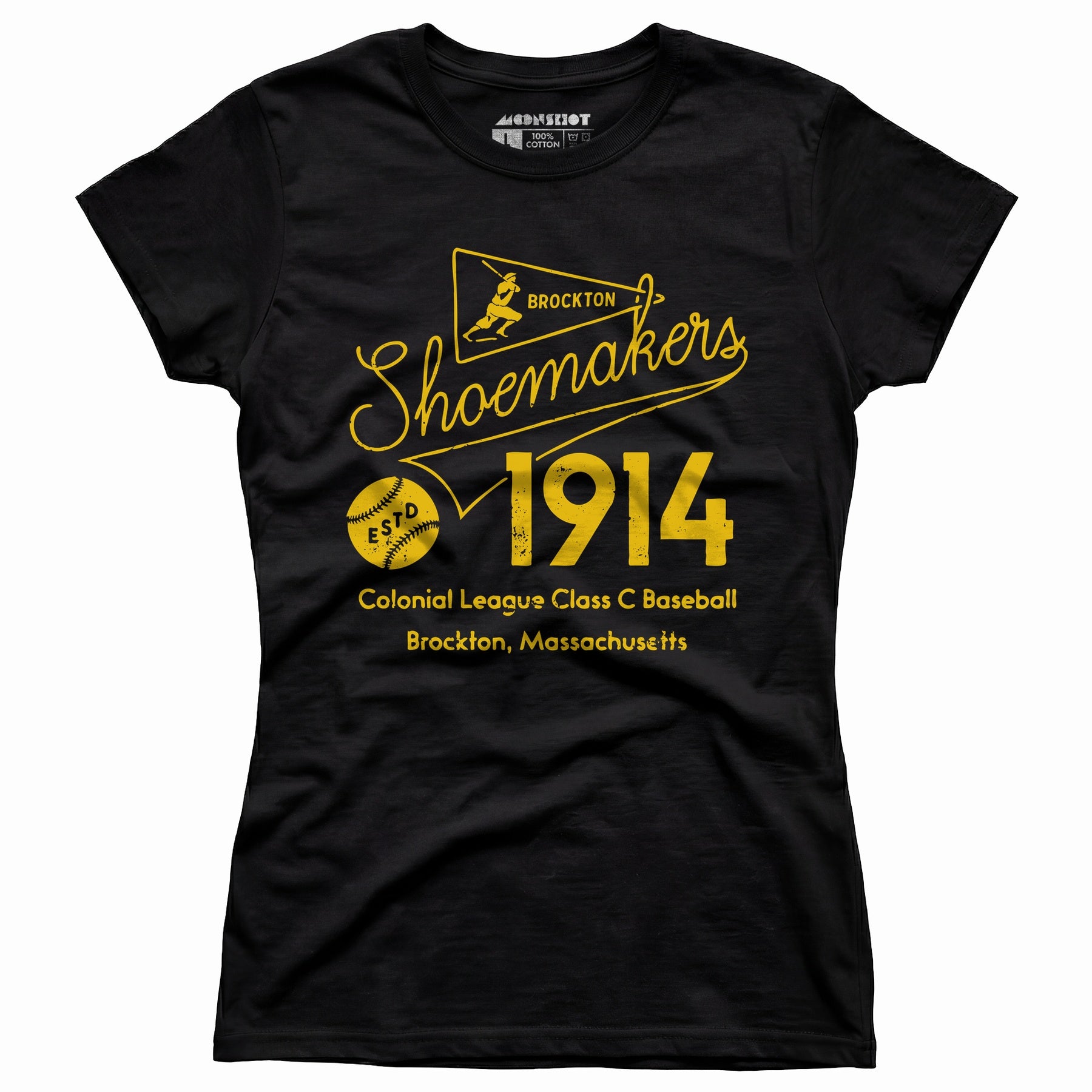 Brockton Shoemakers - Massachusetts - Vintage Defunct Baseball Teams - Women's T-Shirt
