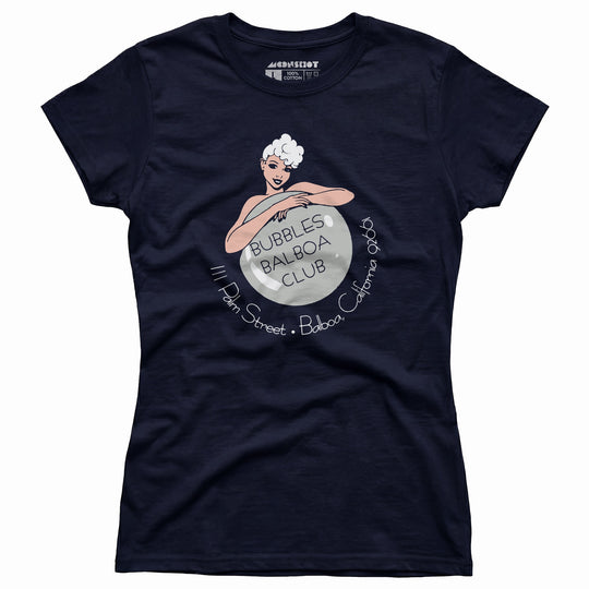 Bubbles Balboa Club - Newport Beach, CA - Vintage Restaurant - Women's T-Shirt