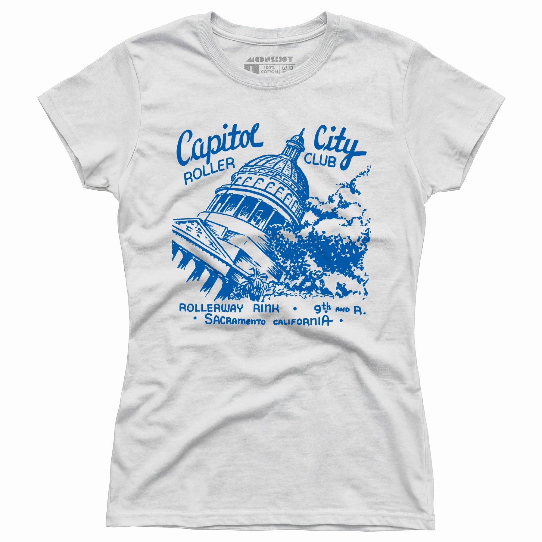 Capitol City Roller Club - Sacramento, CA - Vintage Roller Rink - Women's T-Shirt
