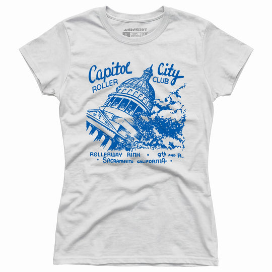 Capitol City Roller Club - Sacramento, CA - Vintage Roller Rink - Women's T-Shirt